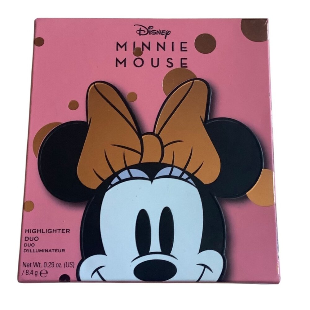 Disney Minnie Mouse Highlighter Duo Revolution Makeup London 0.29 Oz NEW